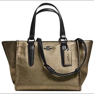NWOT Coach Mini Metallic Pebble Bag/Crossbody